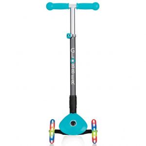Самокат Globber My Free Primo Foldable Lights (бирюзовый)