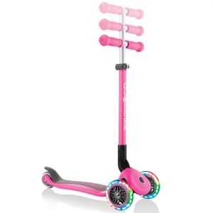 Самокат Globber My Free Primo Foldable Lights (рожевий)
