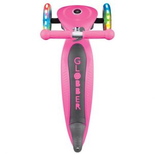 Самокат Globber My Free Primo Foldable Lights (рожевий)