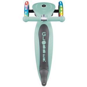 Самокат Globber My Free Primo Foldable Lights (м'ятний)
