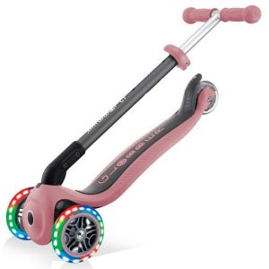 Самокат Globber My Free Primo Foldable Lights (пастельно-рожевий)