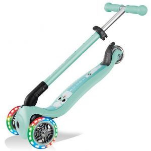 Самокат Globber My Free Primo Foldable Lights (Mint - Lama)