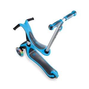 Біговел-самокат Globber My free EVO 4 in 1 Plus Lights (блакитний)