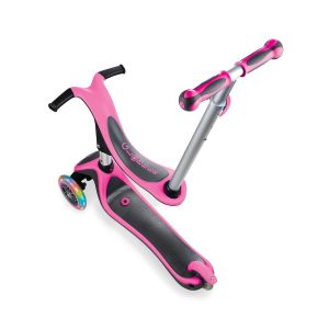 Самокат-велобіг Globber EVO 4 in 1 Plus Lights (рожевий)