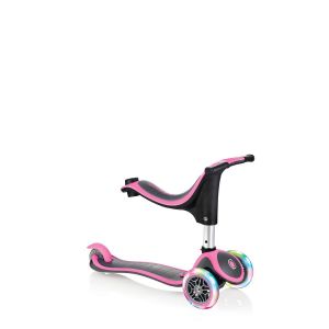 Самокат-велобіг Globber EVO 4 in 1 Plus Lights (рожевий)