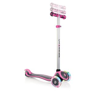 Самокат-велобіг Globber EVO 4 in 1 Plus Lights (рожевий)