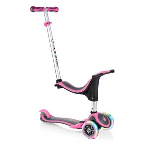 Беговел-самокат Globber My free EVO 4 in 1 Plus Lights (розовый)