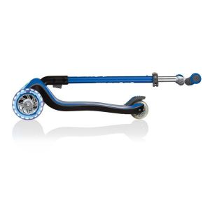 Самокат Globber My Free Fold Up Lights Elite Prime (синий)