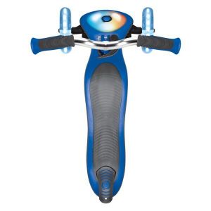 Самокат Globber My Free Fold Up Lights Elite Prime (синий)