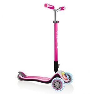 Самокат Globber My Free Fold Up Lights Elite Prime (розовый)