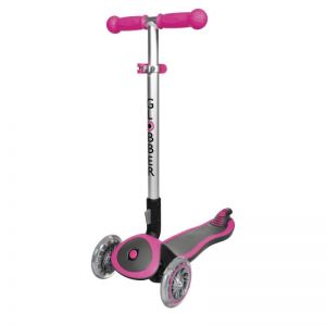 Самокат Globber My Free Fold Up Lights Elite (рожевий)
