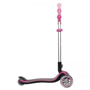 Самокат Globber My Free Fold Up Lights Elite (рожевий)