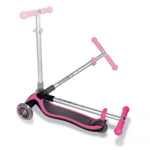 Самокат Globber My Free Fold Up Lights Elite (рожевий)