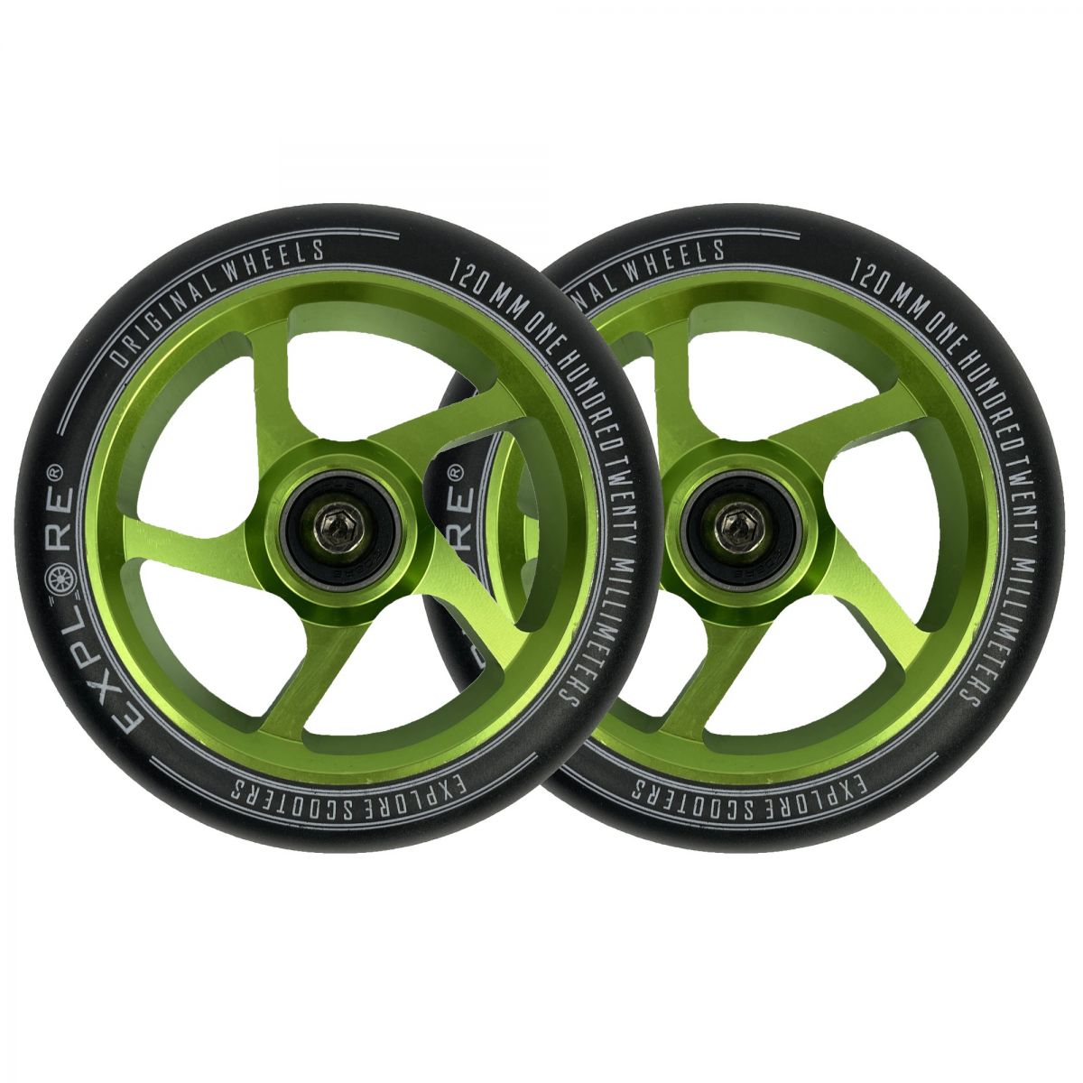 Колесо для трюкового самоката Explore 120 mm Classic (Green)