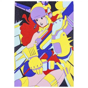 Сменный наждак AXEL Cyber Art Girl 7" Pro scooter griptape
