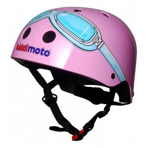 Шолом захисний Kiddimoto окуляри пілота (рожевий)