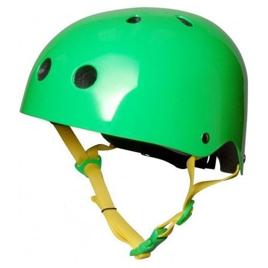 Шлем защитный Kiddimoto неоновый зеленый