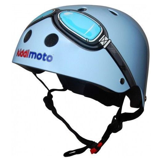 Шолом захисний Kiddimoto окуляри пілота (синій)