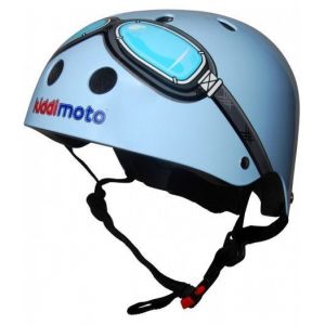 Шолом захисний Kiddimoto окуляри пілота (синій)