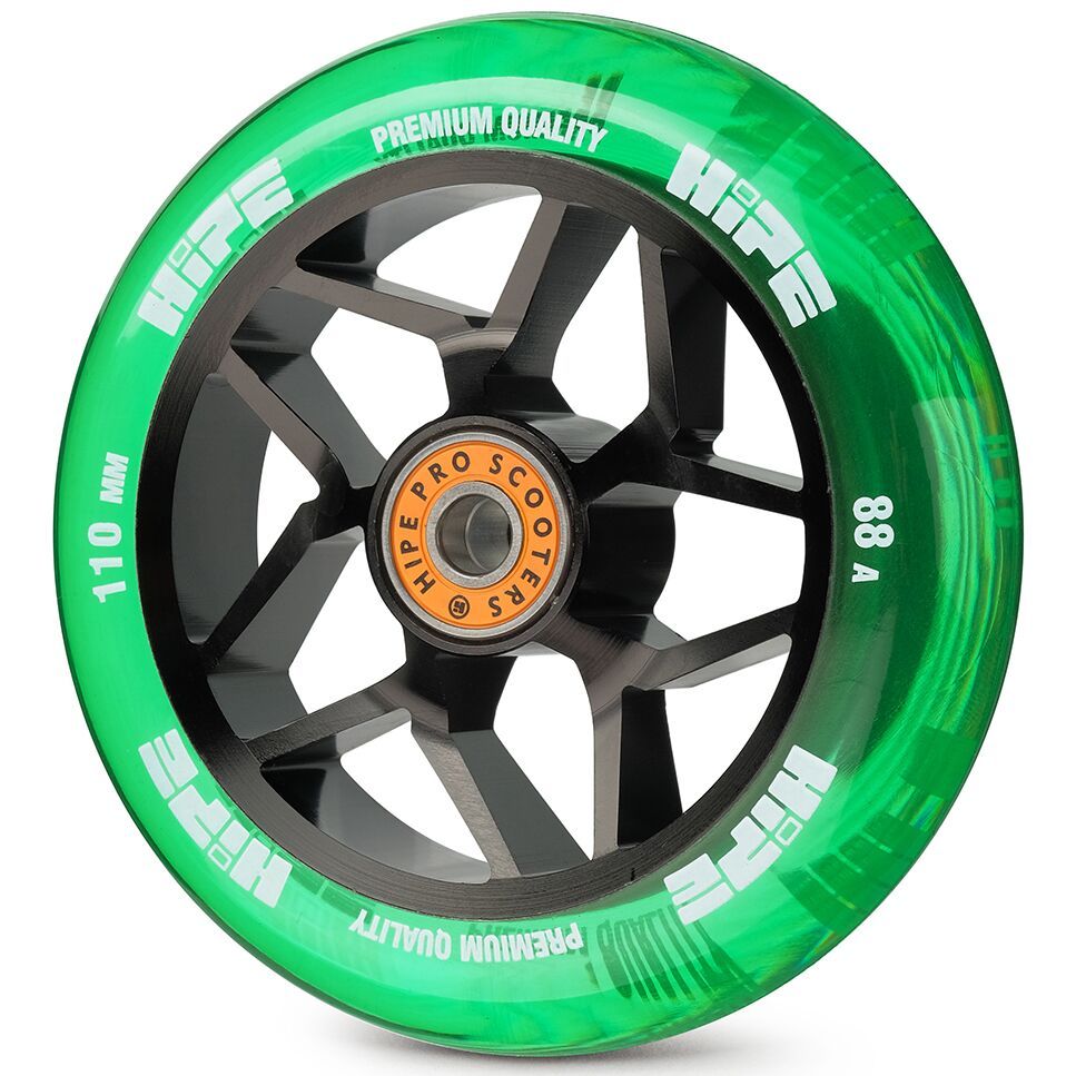Колесо для трюкового самокату Hipe Star 110 (Black-transparent)