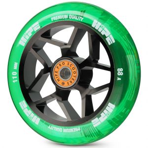 Колесо для трюкового самоката Hipe Star 110 (Black-transparent)