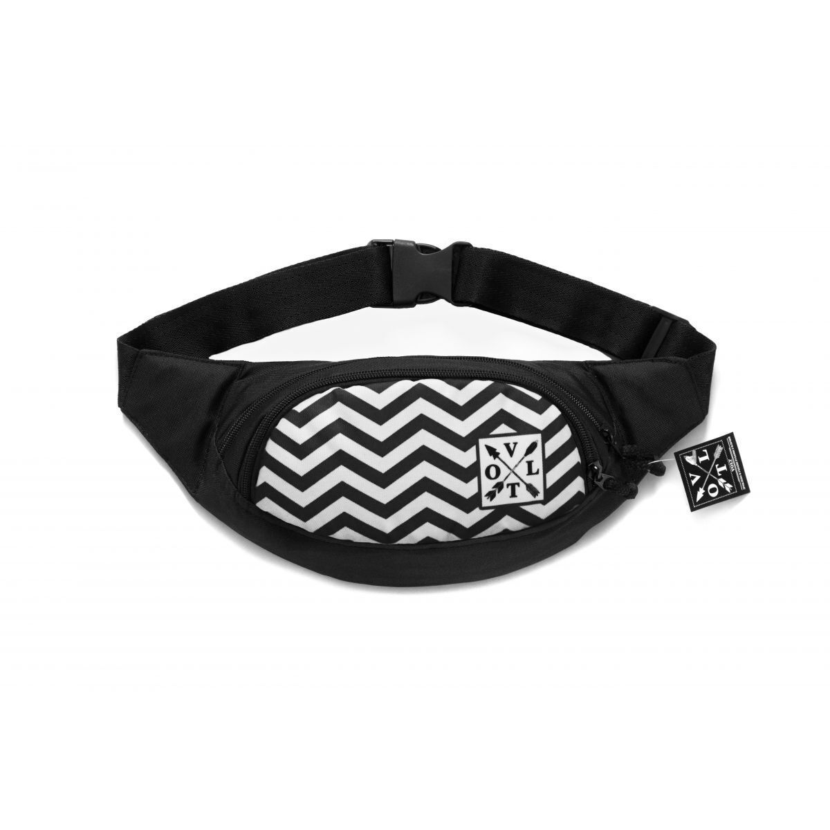 Бананка - поясна сумка Volt Zigzag bw