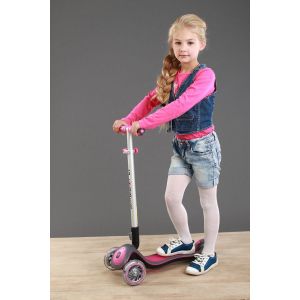Самокат Globber My Free Fold Up Lights Elite Prime (рожевий)