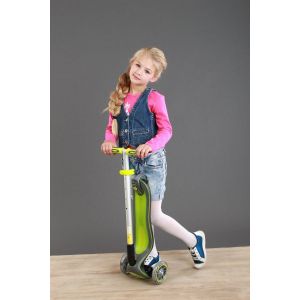 Самокат Globber My Free Fold Up Lights Elite (зелений)