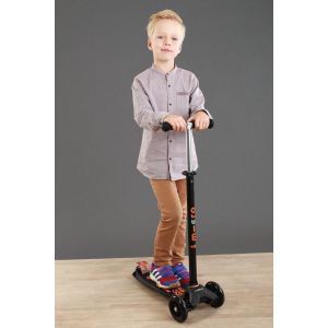 Самокат Maxi Micro Deluxe Black Grey (черный)