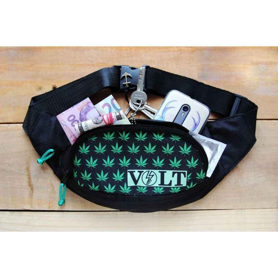 Бананка - поясна сумка Volt Weed blk