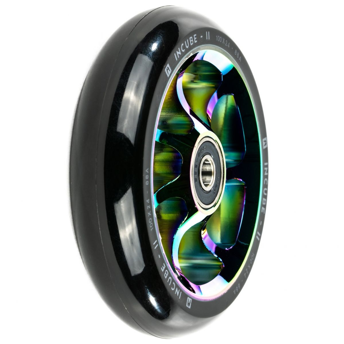 Колесо для трюкового самокату Ethic Incube V2 100mm Pro Scooter Wheel (Rainbow)