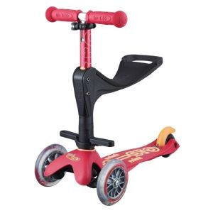 Самокат Mini Micro 3 in 1 Deluxe Plus Ruby Red (червоний)