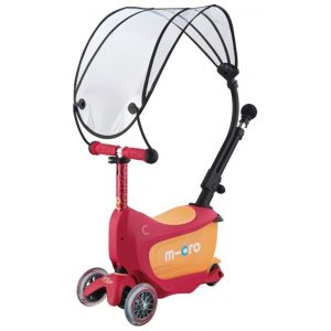 Беговел-самокат Micro Mini2go Canopy Deluxe Ruby Red (красный)