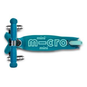 Самокат Mini Micro Deluxe Aqua LED (блакитний)