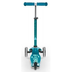 Самокат Mini Micro Deluxe Aqua LED (блакитний)