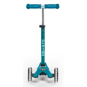 Самокат Mini Micro Deluxe Aqua LED (блакитний)