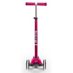 Самокат Maxi Micro Deluxe Pink LED (розовый)
