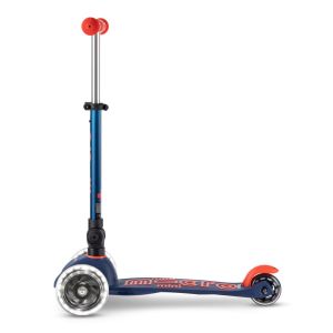 Самокат Mini Micro Deluxe Foldable LED (Navy Blue)