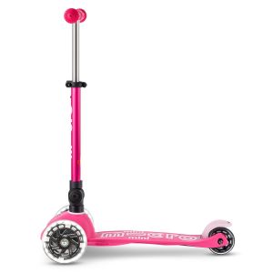 Самокат Mini Micro Deluxe Foldable LED (Pink)