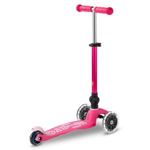 Самокат Mini Micro Deluxe Foldable LED (Pink)