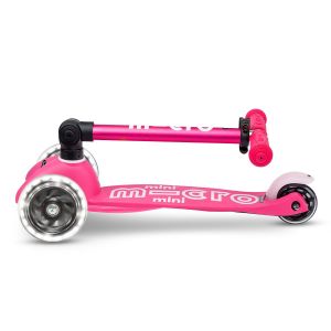 Самокат Mini Micro Deluxe Foldable LED (Pink)