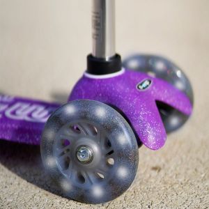 Самокат Mini Micro Deluxe Fairy Glitter LED (Purple)