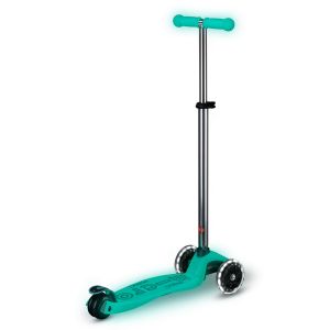 Самокат Maxi Micro Deluxe Glow LED (Jelly Green)