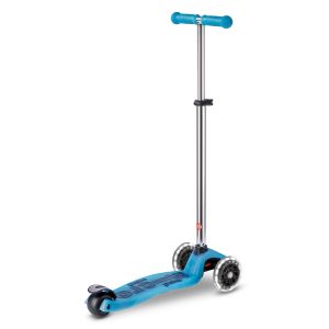 Самокат Maxi Micro Deluxe Glow LED Plus (Blue Crystal)