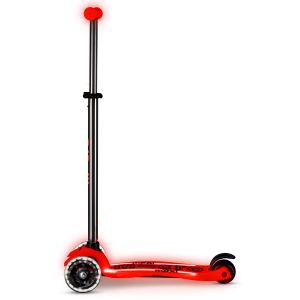 Самокат Maxi Micro Deluxe Glow LED Plus (Red Aura)