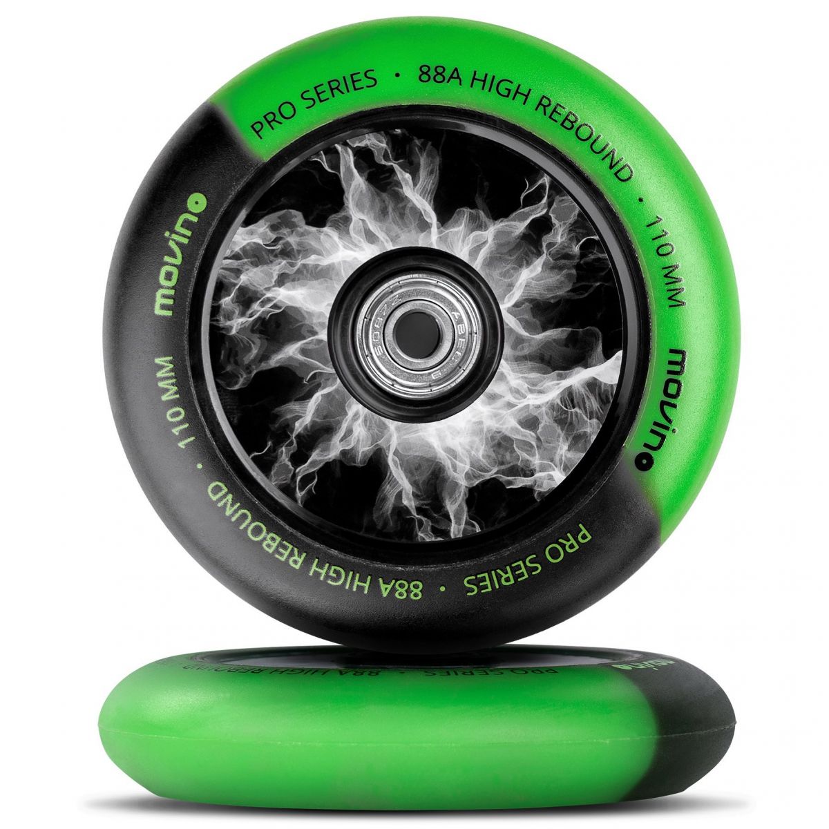 Колесо для трюкового самокату Movino Maniac 110мм Black-Green
