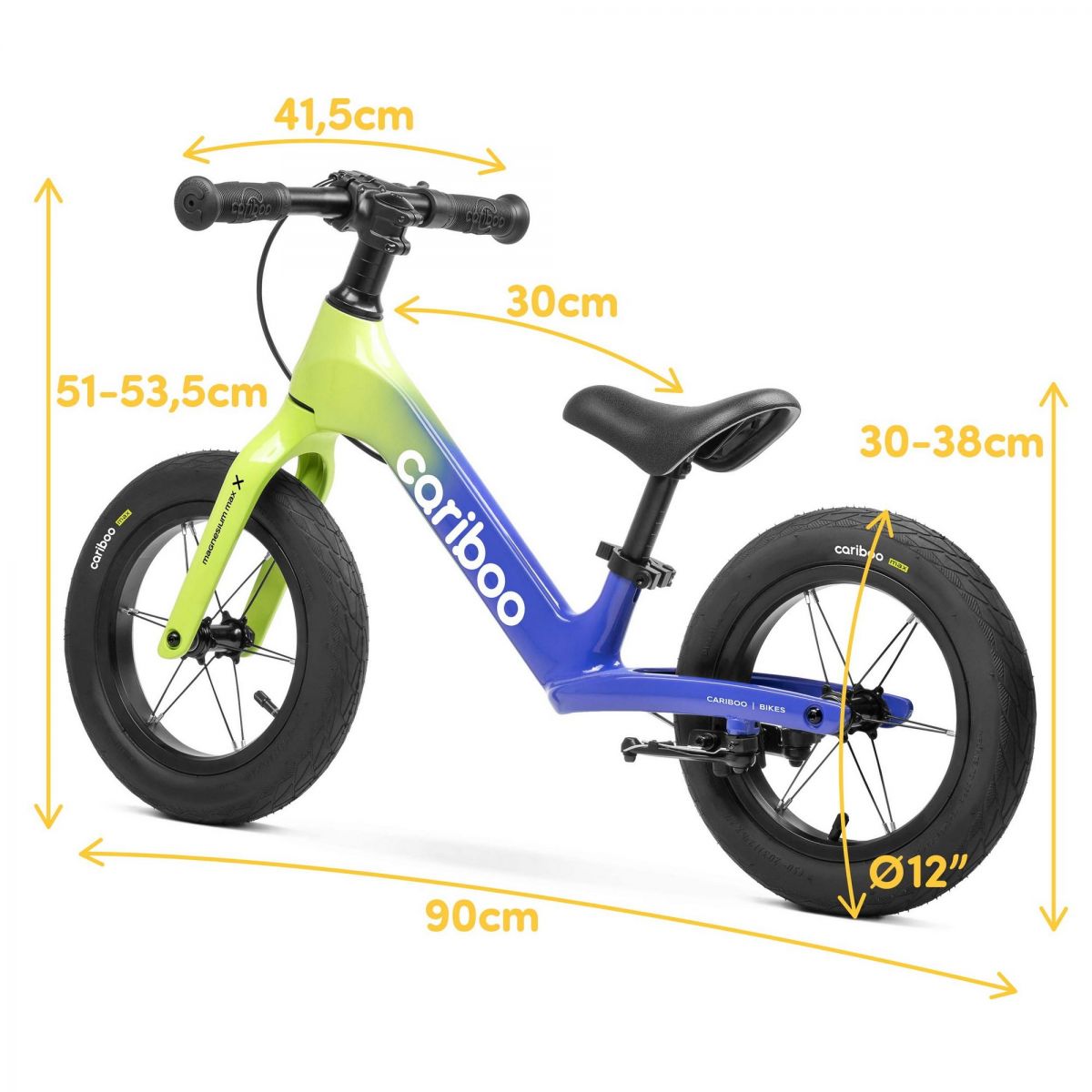 Біговел Cariboo Magnesium Max (lime-blue)