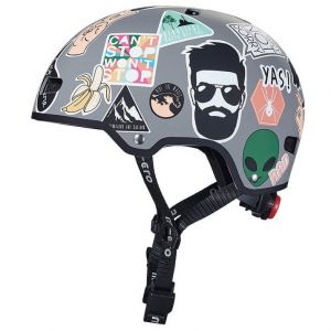 Шлем защитный Micro ABS sticker LED