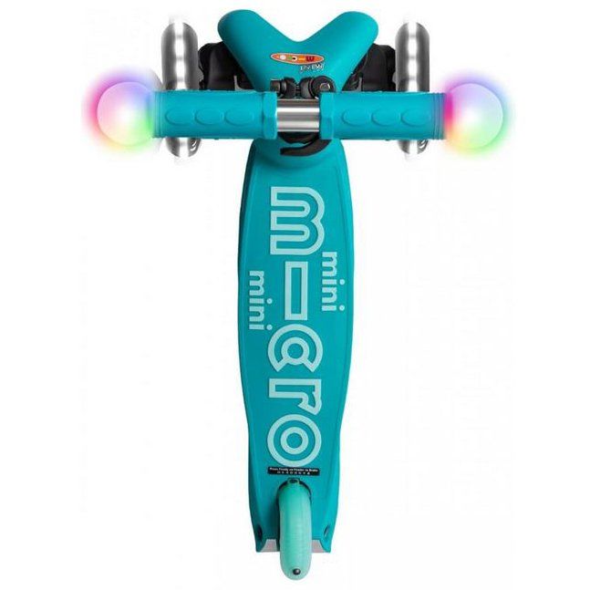 Самокат Mini Micro Deluxe Aqua Magic LED (синій)