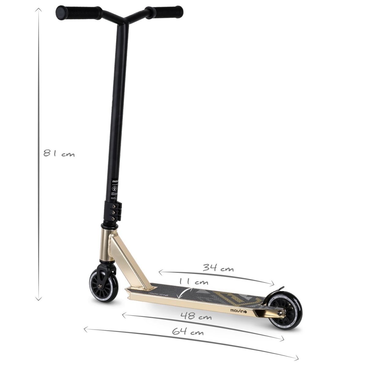 Трюковий самокат Movino Glide (gold)